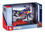 Bburago: 1:18 Diecast Vehicle - Red Bull KTM Bike (Dakar Rally)