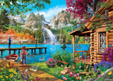 The Water's Edge: Crystal Water Cabin (1000pc Jigsaw)