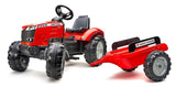 Falk: Massey Ferguson - S8740 Pedal Tractor with Trailer