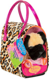 Pucci Pup - Leopard Plush Glam Bag & Pug