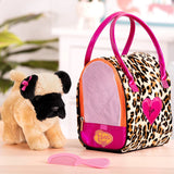 Pucci Pup - Leopard Plush Glam Bag & Pug