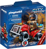 Playmobil: Fire Rescue Quad with Pull-Back Motor - (71090)