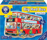 Orchard Toys: 15-Piece Jigsaw Puzzle - Big Red Bus