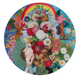 eeBoo: Round Puzzle - Theatre of Flowers (500pc Jigsaw)