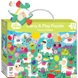 Jr Jigsaw: Carry & Play Puzzle - Llama Fiesta (45pc)