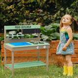 Kids Wooden Mud Play Kitchen