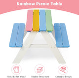 Rainbow Kids Picnic Table