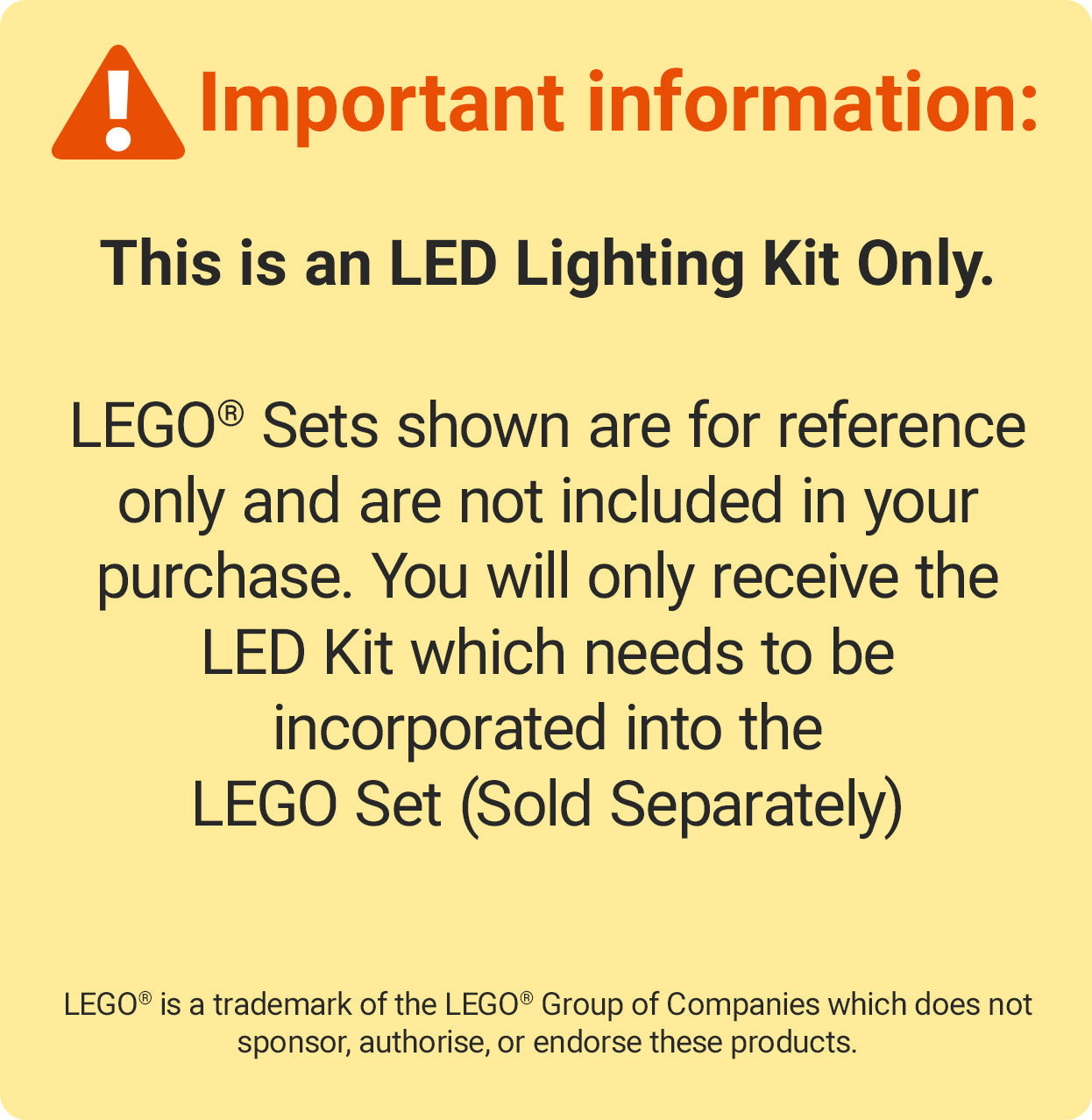 LED Light Kit for Road Plates Compatible With LEGO® 60304 Set 