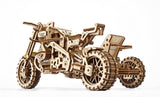 UGears: Scrambler UGR10 Motor Bike with Sidecar (380pc)