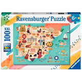 Ravensburger: Map of Spain and Portugal (100pc Jigsaw)