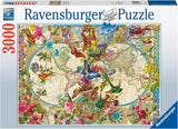 Ravensburger: Flora & Fauna World Map (3000pc Jigsaw)