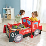 Hape: Ride-on & Foldable Table - Fire Engine