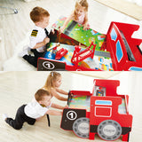 Hape: Ride-on & Foldable Table - Fire Engine