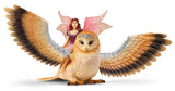 Schleich - Fairy In Flight On Glam-Owl