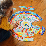 eeBoo: Around the Clock - Giant Puzzle (25pc Jigsaw)