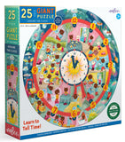 eeBoo: Around the Clock - Giant Puzzle (25pc Jigsaw)