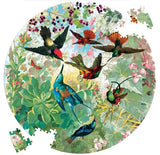 eeBoo: Round Puzzle - Hummingbirds (500pc Jigsaw)