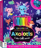 Kaleidoscope Colouring Kit: Axolotls (Paperback / softback)