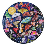 eeboo: Round Puzzle - Moths (500pc Jigsaw)
