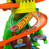 Hot Wheels: City T-Rex Fire Station - Playset