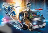 Playmobil: City Action - Helicopter Pursuit with Runaway Van (70575)