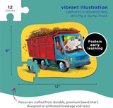 Crocodile Creek: Go Big Dog - Mini Puzzle (12pc Jigsaw)