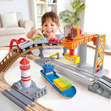 Hape: Sail & Rail Cargo Transportation - Train Playset