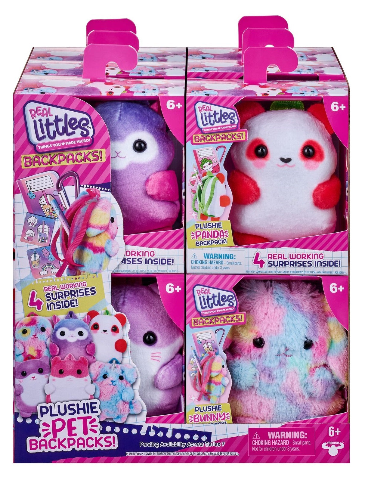 Real Littles Series 7 Plushie Pet Backpack Single Pack assorted
