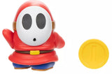 Super Mario: 4" Basic Figure - Shy Guy & Coin
