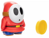 Super Mario: 4" Basic Figure - Shy Guy & Coin