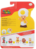 Super Mario: 4" Basic Figure - Yellow Toad & Question Block