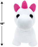 Adopt Me! Mega-Neon Unicorn - 12" Light-Up Plush (30cm)