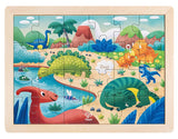 Hape: 24-Piece Double-Sided Puzzle - Dinosaurs (24pc)