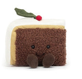 Jellycat: Amuseable Slice of Christmas Cake - Plush (12cm)