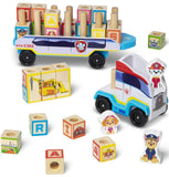 Melissa & Doug: Paw Patrol - Wooden ABC Block Truck