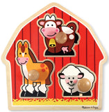 Melissa & Doug: Jumbo Knob Puzzle - Barnyard Animals