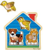 Melissa & Doug: Jumbo Knob Puzzle - House Pets
