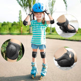 Hyperanger 6 in 1 Children Protective Gear Knee Elbow Pads - Black