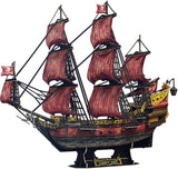 Cubic Fun: 3D Queen Anne's Revenge Blackbeards Ship (Anniversary RED Edition)