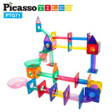 PicassoTiles: Marble Run Set - (71-Pieces) (71pc)