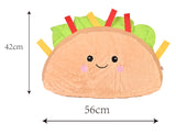 Hamburger Cushion with Rabbit Hair Style