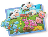 Blues Clues & You! Wooden Musical Farm Sound Puzzle - 6 Pieces by Blue's Clues