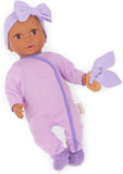 LullaBaby: 14" Outfit - Purple Onesie with Slippers