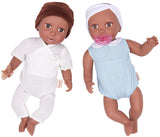 Babi : 14" Twin Boy & Girl Baby Dolls - Warm Skin Tone