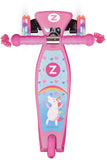 Zinc: T-Motion Explorer 3 Wheel Scooter - Unicorn