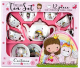 Barbo Toys: Lillie & Ellie - 12-Piece Porcelain Tea Set