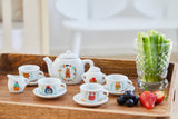 Barbo Toys: Little Woodies - 12-Piece Porcelain Tea Set