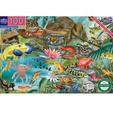 eeBoo: Love of Amphibians (100pc Jigsaw)