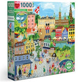 eeBoo: Copenhagen - Square Puzzle (1000pc Jigsaw)