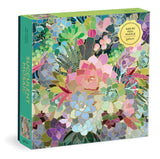 Galison: Succulent Mosaic - Foil Puzzle (500pc Jigsaw)